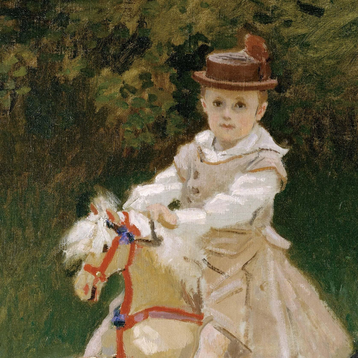 クロード・モネ 木馬の上のジーン】選べるサイズとフレーム アート