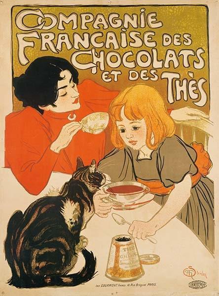 フランスのチョコレート会社のポスター