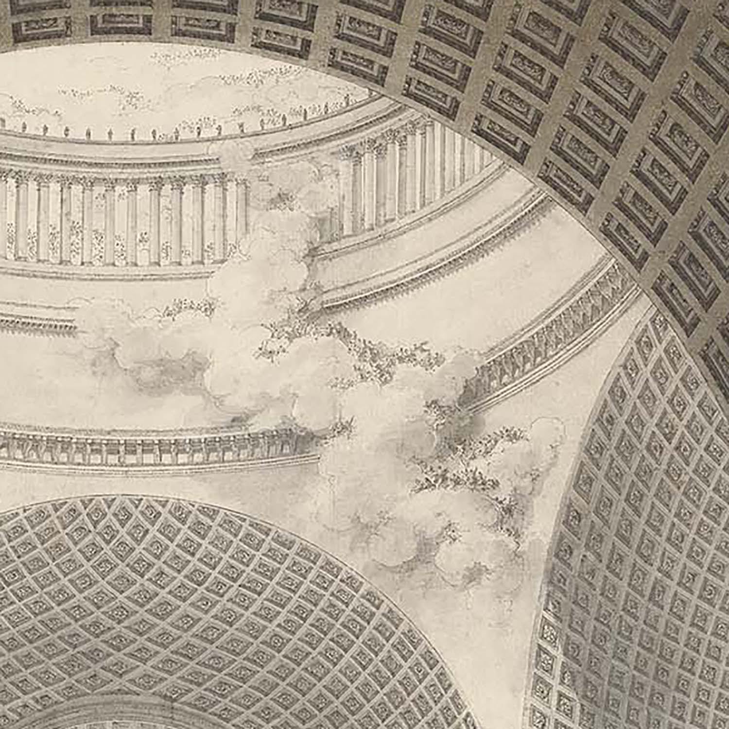 ルイ・ブーレー メトロポリタン教会の内部の透視図】選べるサイズと