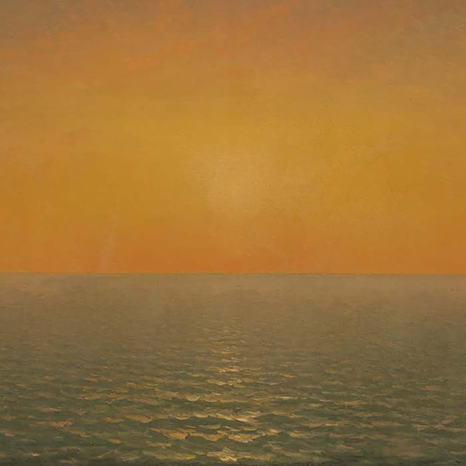 題名夕焼けの海、作者 Kim 、版画Ｎｏ．8/100です。 夕焼けの海 Kim 8/100（題名夕焼けの海、作者 Kim 、版画No．8