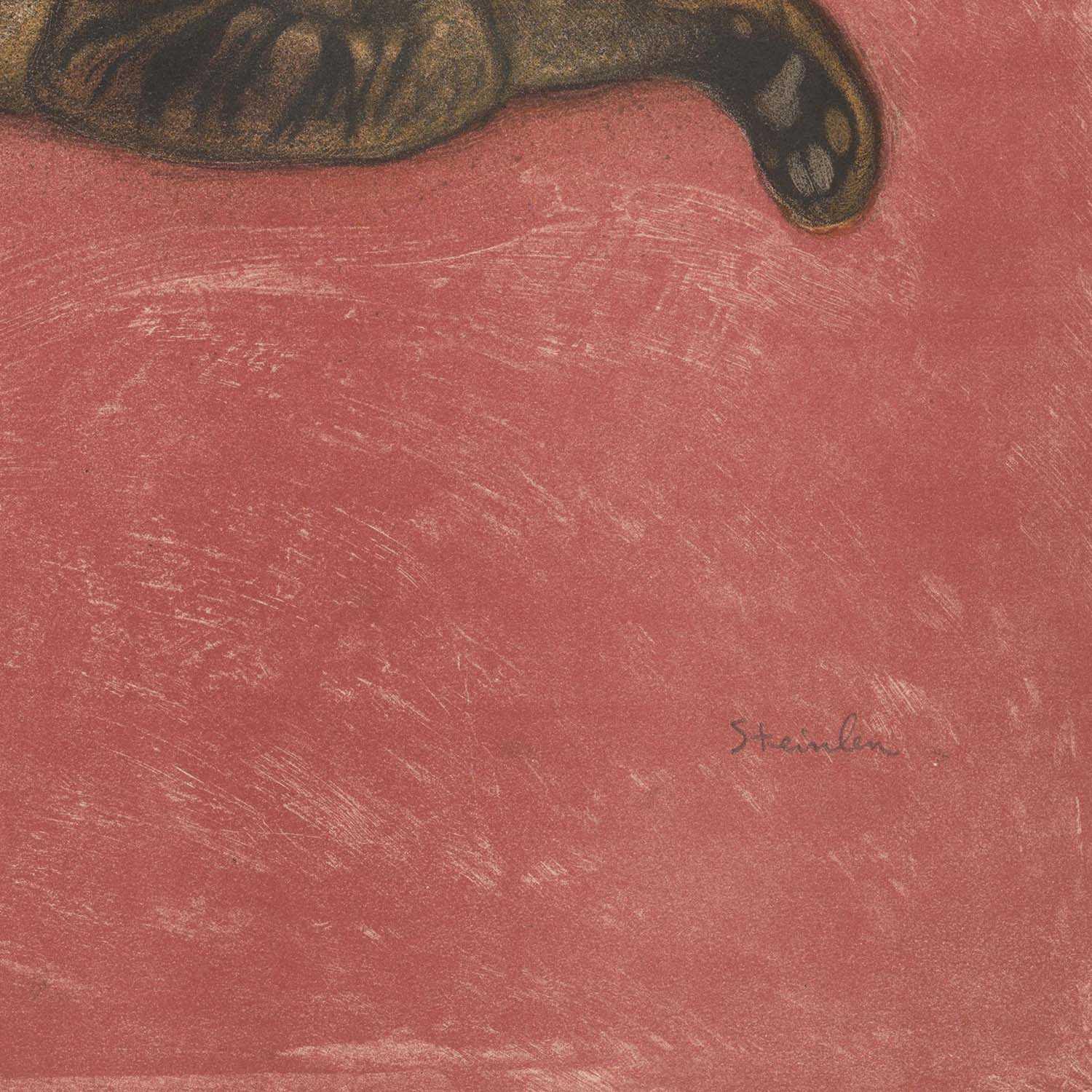 クッションの上の猫】選べるサイズとフレーム アートポスター