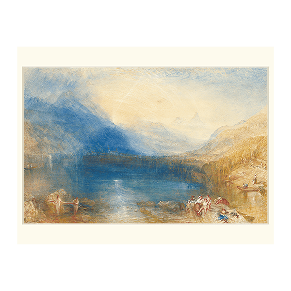 湖に沈む夕陽 Sundown over a lake. 1840 | ジョゼフ・マロード・ウィリアム・ターナー Joseph Mallord  William Turner | 絵画・イラスト・アート作品のプリント・額装販売 | アフロプリント